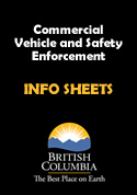 Commercial Vehicle Safety and Enforcement Division INFO SHEETS - PDF